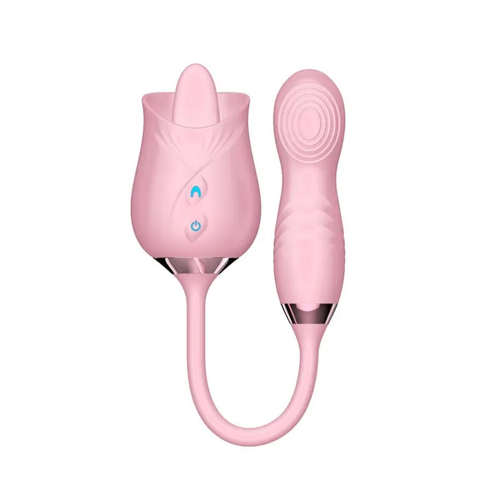 OOTYEMO Vibrators Tongue Licking Vibrating Rose Toy