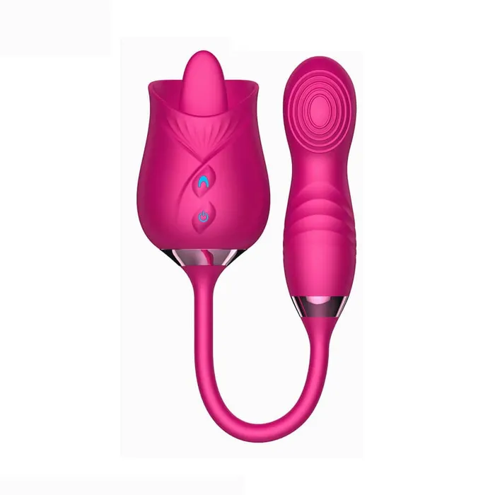 OOTYEMO Vibrators Tongue Licking Vibrating Rose Toy