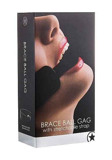 Ouch Couples Ouch Brace Ball Gag Black OS