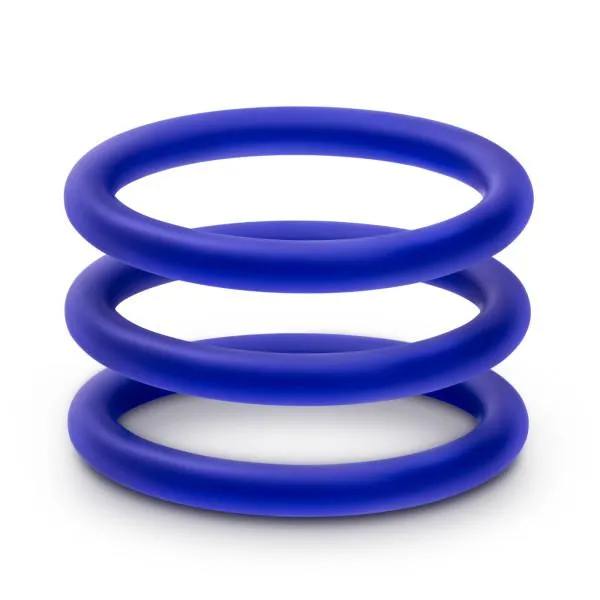 Performance Ring Vs1 Medium Silicone Indigo Blush Male Sex Toys