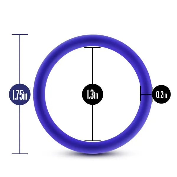 Performance Ring Vs1 Medium Silicone Indigo Blush Male Sex Toys