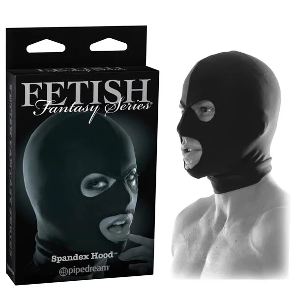 Pipedream Couples Fetish Fantasy Series Limited Edition Spandex Hood Black Bondage Hood