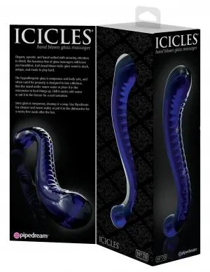 Pipedream Vibrators Icicles No 70 Purple G Spot Glass Massager