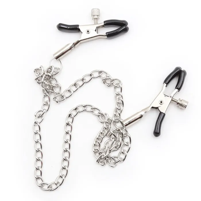 Plesur IL Nipple Clitoral Toys Nipple Clamps Double Chain Alligator Nipple clamps