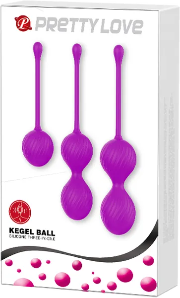 Pretty Love Vibrators Kegel Ball Kit Purple