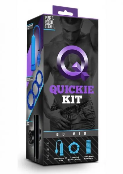 Quickie Kit Go Big Blue Blush Vibrators