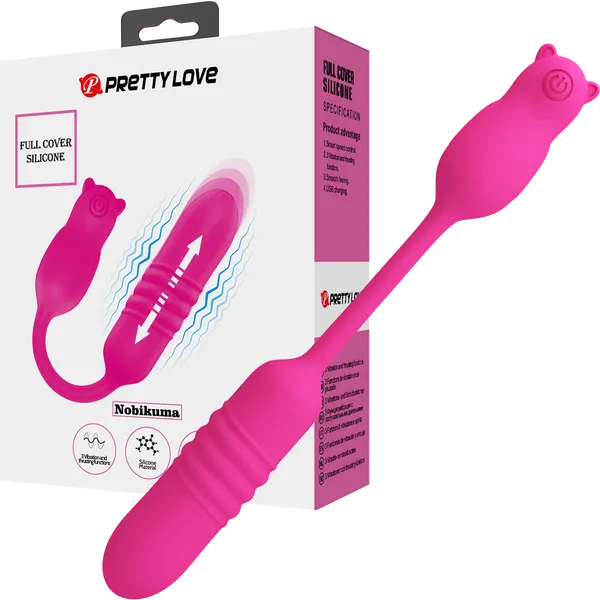 Rechargeable Nobikuma Pink Pretty Love Vibrators