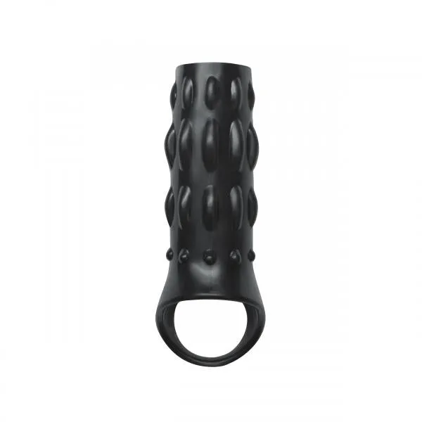 Renegade Male Sex Toys Reversible Power Cage Jelly Sleeve Black