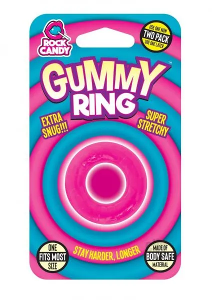 Rock Candy Vibrators Rock Candy Gummy Ring Pink