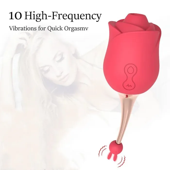 Rose Toy Sucking Pin Point Vibrator OOTYEMO Vibrators