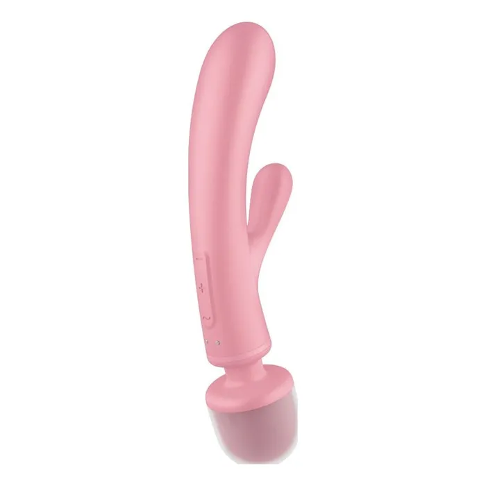 Satisfyer Massager Rabbit Vibrator Triple Lover Pink Vibrators