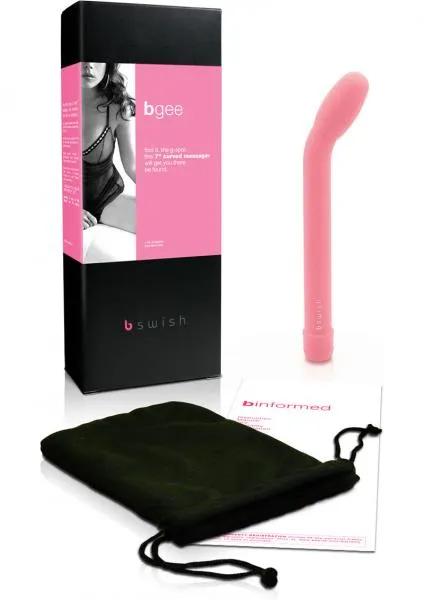 Seductucom Anal Bgee G Spot Curved Massager 7 Inch Pink