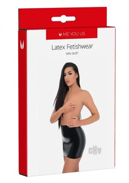 Seductucom Anal Myu Latex Mini Skirt Lg Black