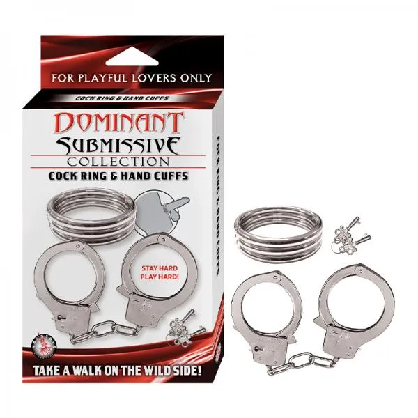 Seductucom Anal Nasstoys Dominant Submissive Collection Cockring Handcuffs Set