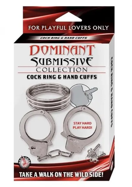 Seductucom Anal Nasstoys Dominant Submissive Collection Cockring Handcuffs Set