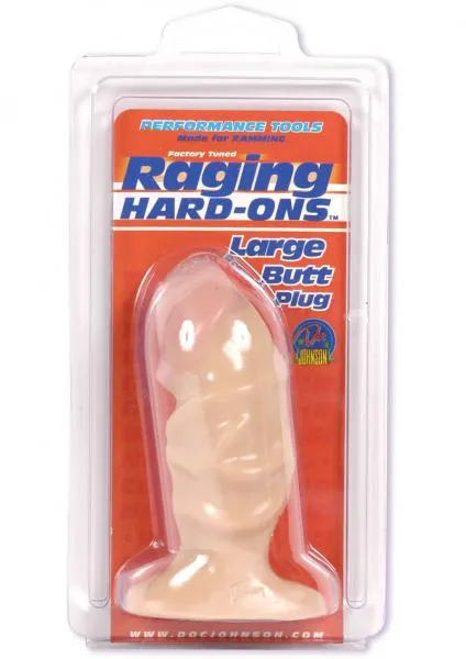 Seductucom Anal Raging Hard Ons Butt Plug Large 45 Inch Beige