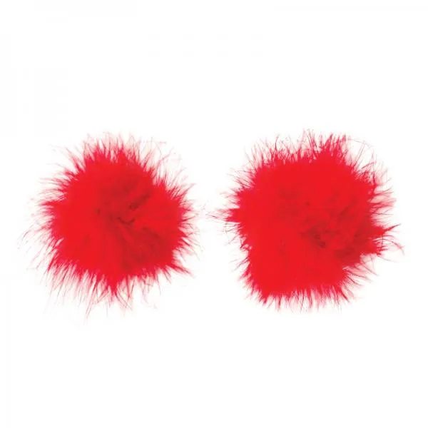 Seductucom Vibrators Nipplicious Furball Pasties Red