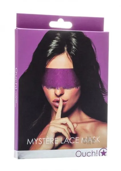 Seductucom Vibrators Ouch Mystere Lace Mask Purple