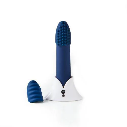 Sensuelle Point Plus Bullet Vibrator Blue 2 Sleeves Sensuelle Vibrators