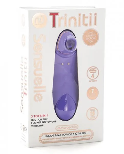 Sensuelle Vibrators Sensuelle Trinitii 3 Toys In 1 Vibrator Ultra Violet