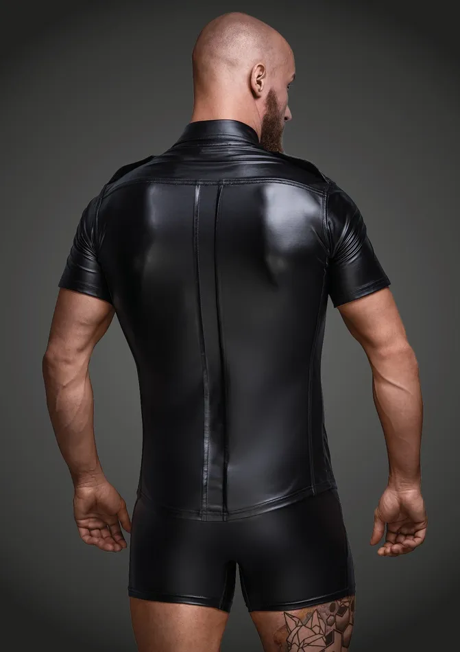 Sexy And Elegant Shirt With Front Pockets Noir Male Sex Toys