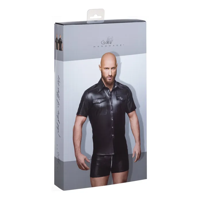 Sexy And Elegant Shirt With Front Pockets Noir Male Sex Toys