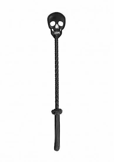 Shots Couples Ouch Skulls Bones Riding Crop With Skull Black