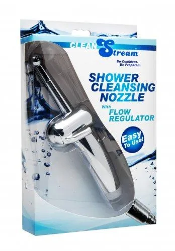 Shower Cleansing Nozzle With Flow Regulator Clean Stream Male Sex Toys