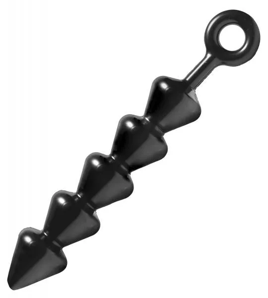 Spades Xl Anal Beads Black Master Series Anal