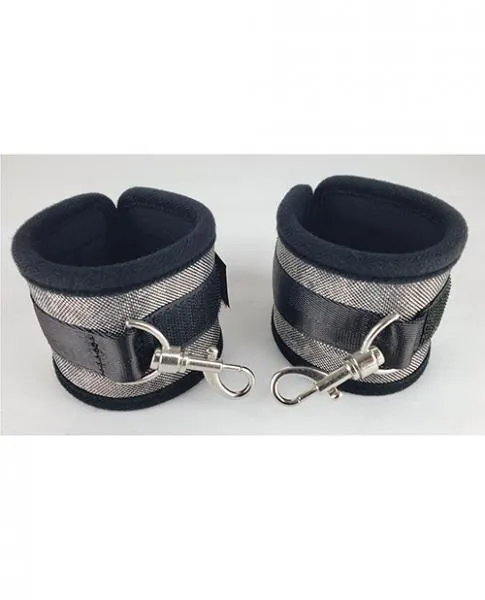 Spartacus Anal Spartacus Wrist Restraints Neoprene Silver