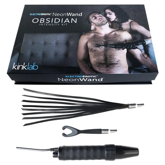 Stockroom Vibrators KinkLab Obsidian Neon Wand Intensity Kit