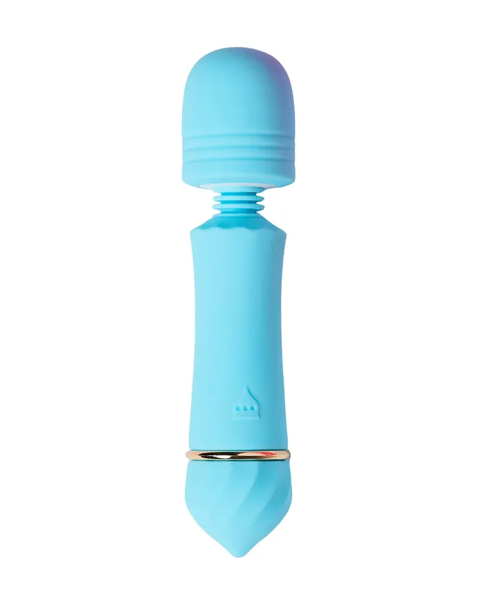 Vibrators Adult Time NZ Share Satisfaction Mini Wand Flexi Head Aqua