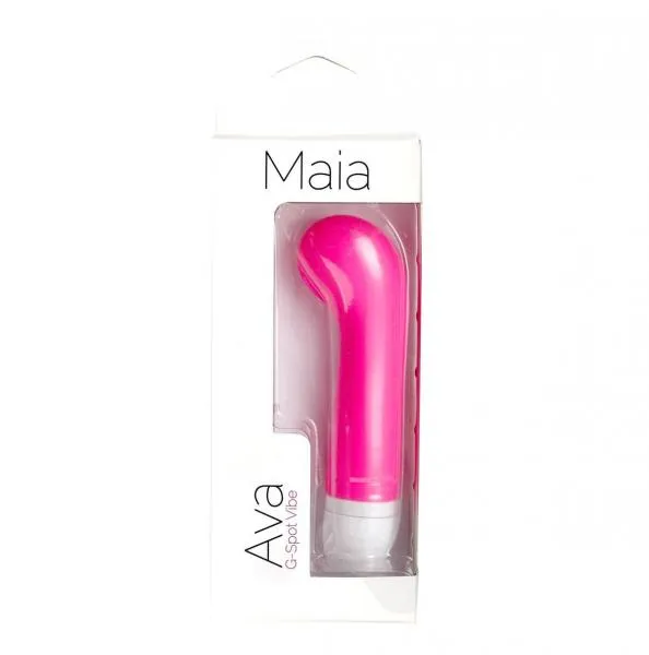 Vibrators Ava Silicone G Spot Vibe Neon Pink Maia Toys