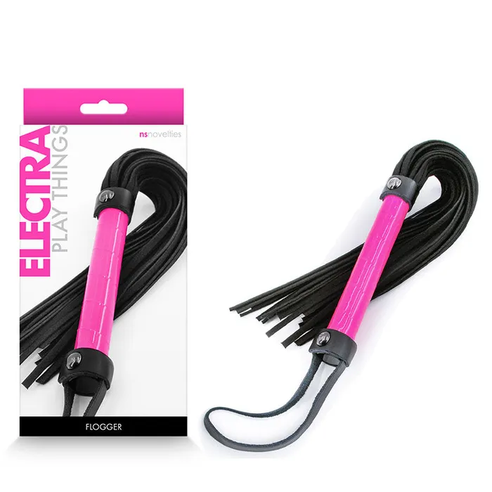 Vibrators Electra Flogger Pink Pink Flogger Whip NS Novelties