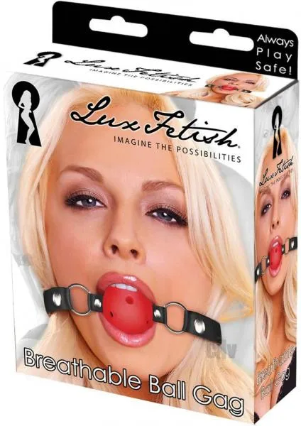 Vibrators Electric Eel Lux Fetish Breathable Ball Gag Red