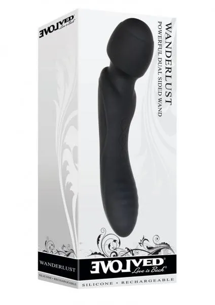 Vibrators Evolved Wanderlust Dual Sided Wand Black