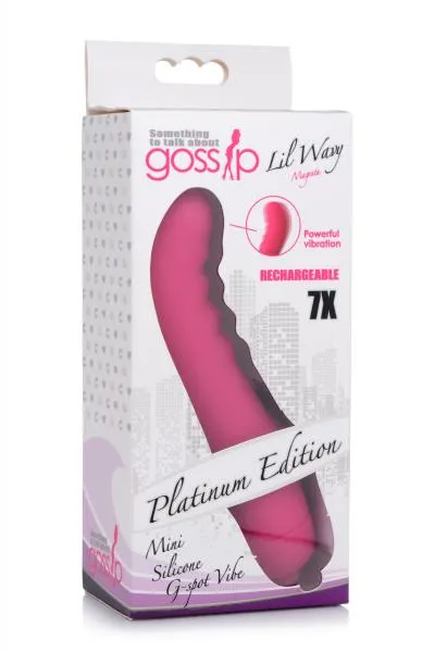 Vibrators Gossip 7x Lil Wavy Mini Silicone G Spot Vibe Magenta