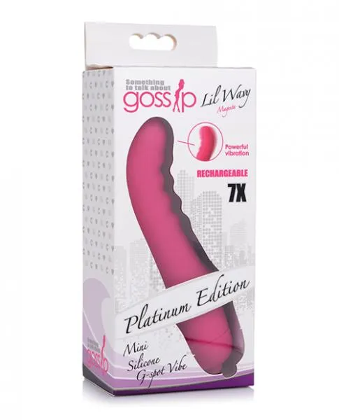 Vibrators Gossip 7x Lil Wavy Mini Silicone G Spot Vibe Magenta