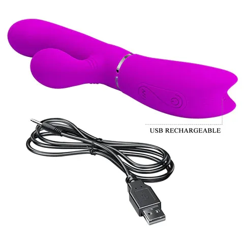 Vibrators Pretty Love Clitoris Vibrator Purple