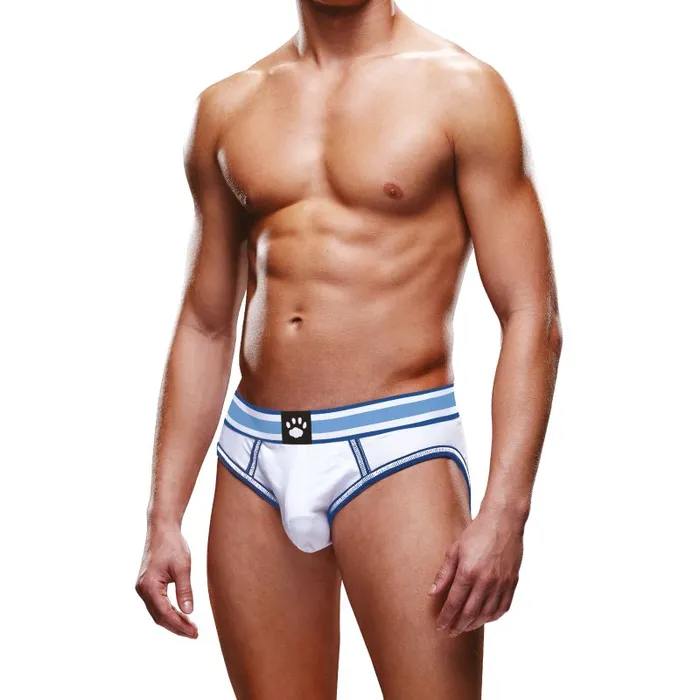 Vibrators Prowler Prowler Open Back Brief WhiteBlue