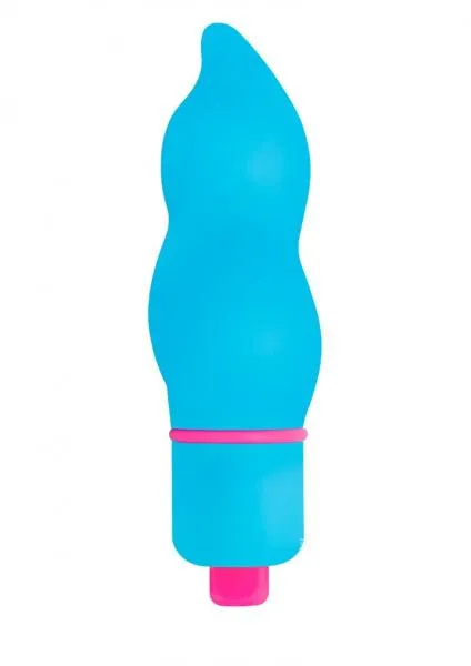 Vibrators Rock Candy Rock Candy Fun Size Swirls Blue Vibrator