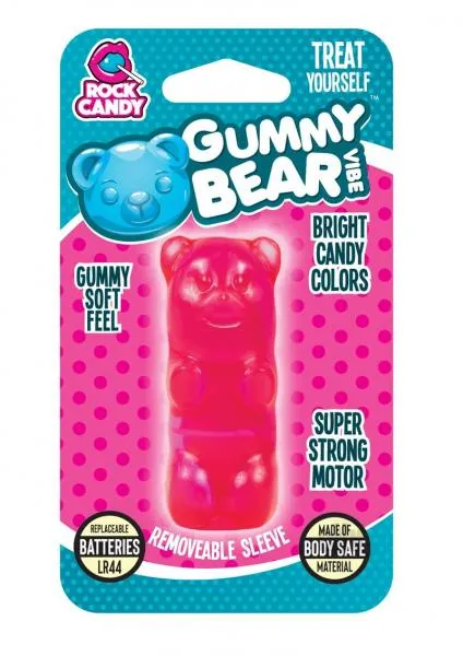 Vibrators Rock Candy Rock Candy Gummy Bear Vibe Blister Pink Bullet Vibrator