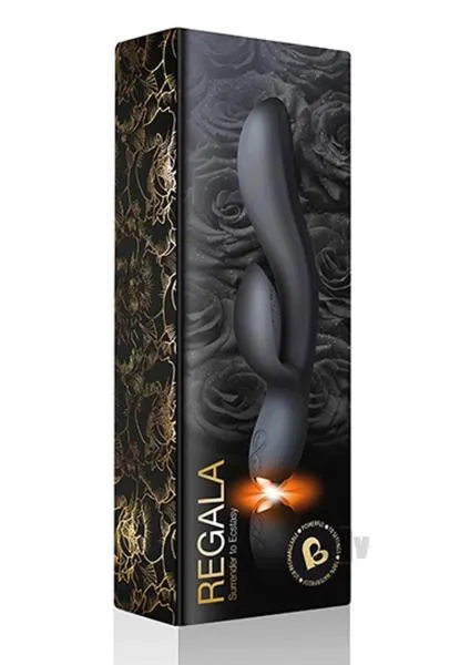 Vibrators Rocks Off Rocks Off Regala Rabbit Vibrator Black