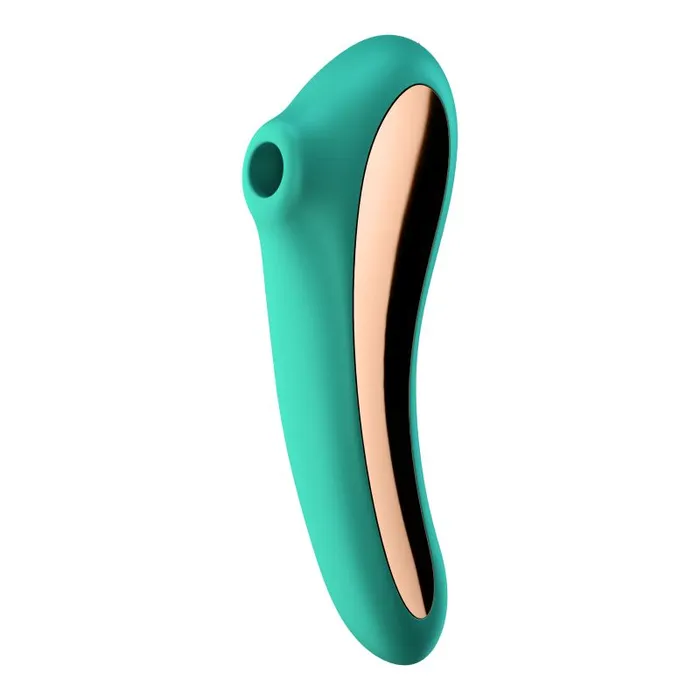 Vibrators Satisfyer Air Pulse Vibrator Dual Kiss Green