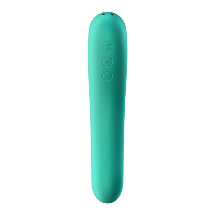 Vibrators Satisfyer Air Pulse Vibrator Dual Kiss Green