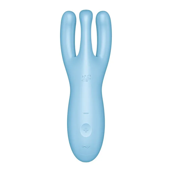 Vibrators Satisfyer Satisfyer Threesome 4 Connect App Layon Vibrator Blue