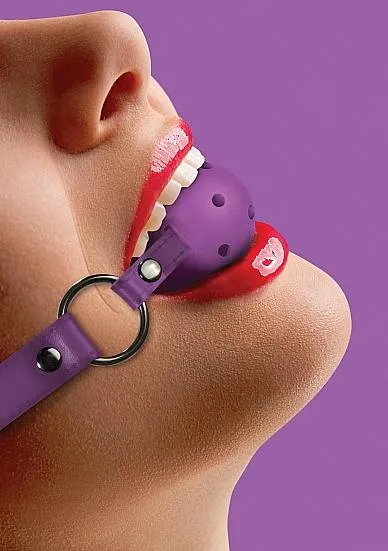 Vibrators Seductucom Ball Gag Purple