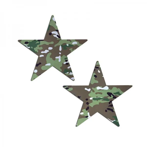 Vibrators Seductucom Pastease Nautical Star Military Multi Cam Camoflauge Nipple Pasties