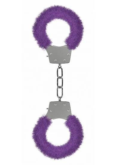 Vibrators Shots Ouch Pleasure Handcuffs Furry Cuffs Purple