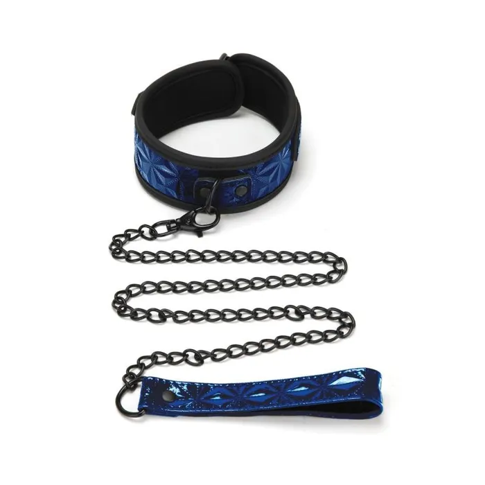 Vibrators Whipsmart Diamond Collar Leash Blue